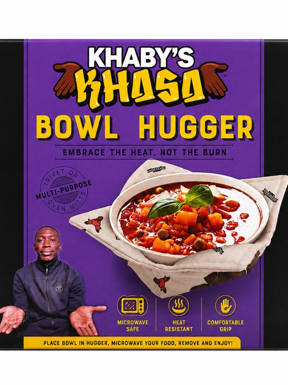 Khaby’s Khasa Bowl Hugger Microwave Bowl Holder